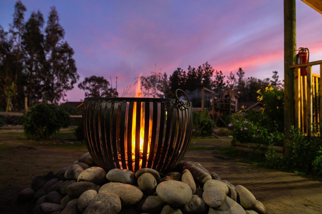 Cabana En Tunquen Con Parrilla, Fogon, Piscina Y Bosque Dış mekan fotoğraf