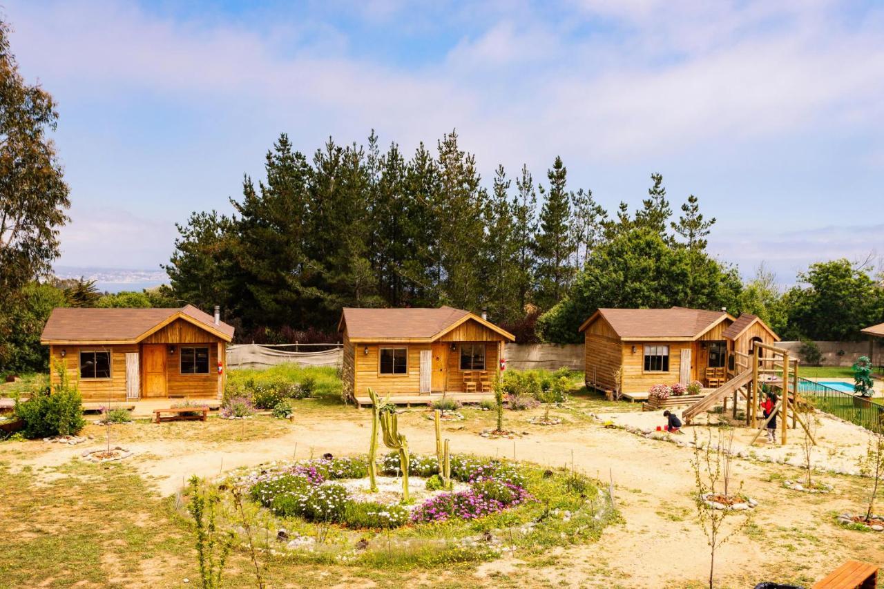 Cabana En Tunquen Con Parrilla, Fogon, Piscina Y Bosque Dış mekan fotoğraf