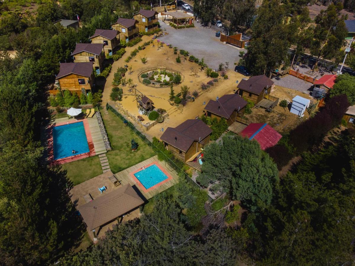 Cabana En Tunquen Con Parrilla, Fogon, Piscina Y Bosque Dış mekan fotoğraf